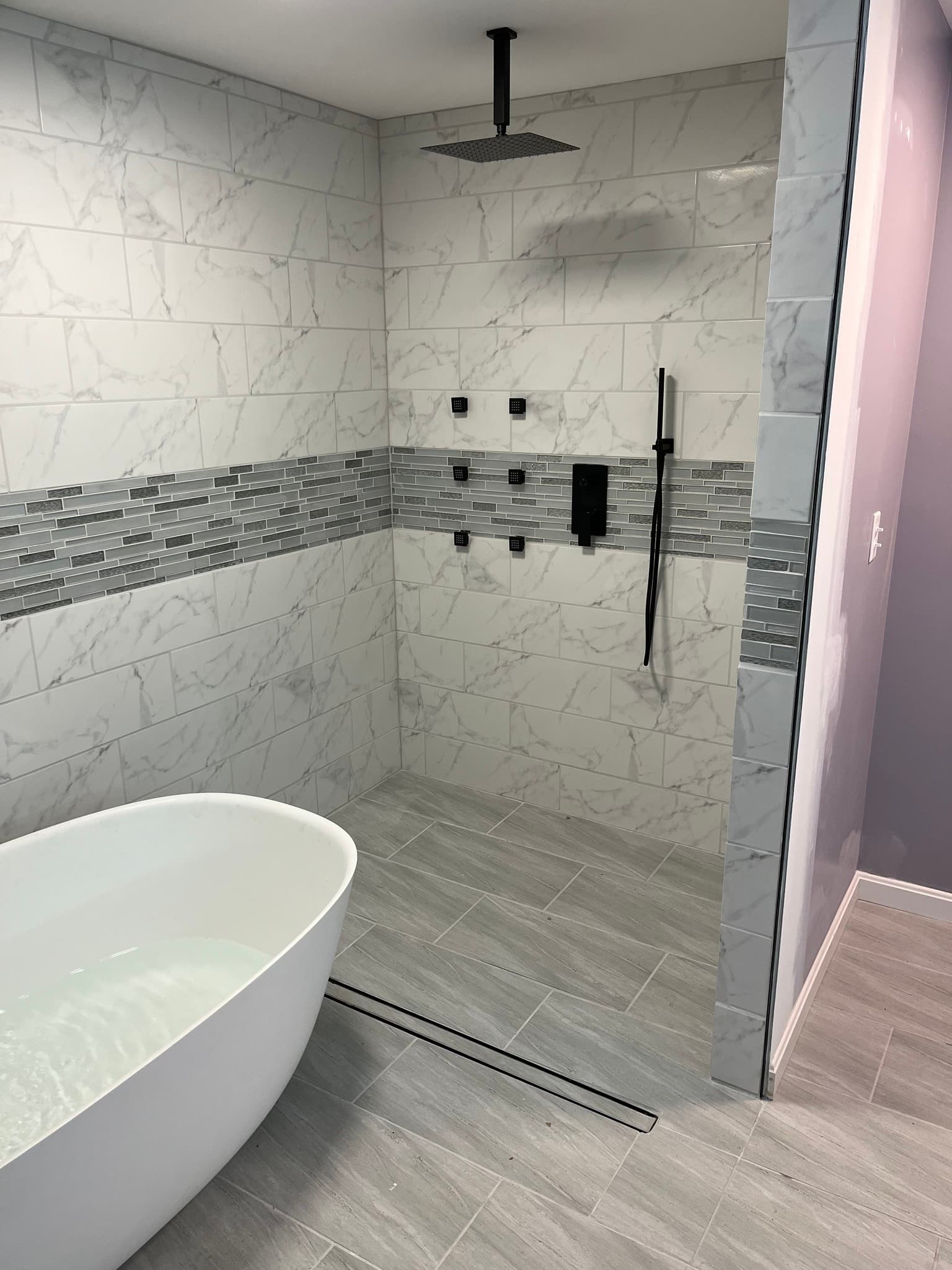 New construction plumbing rough-in by RJC Plumbing in Maine
