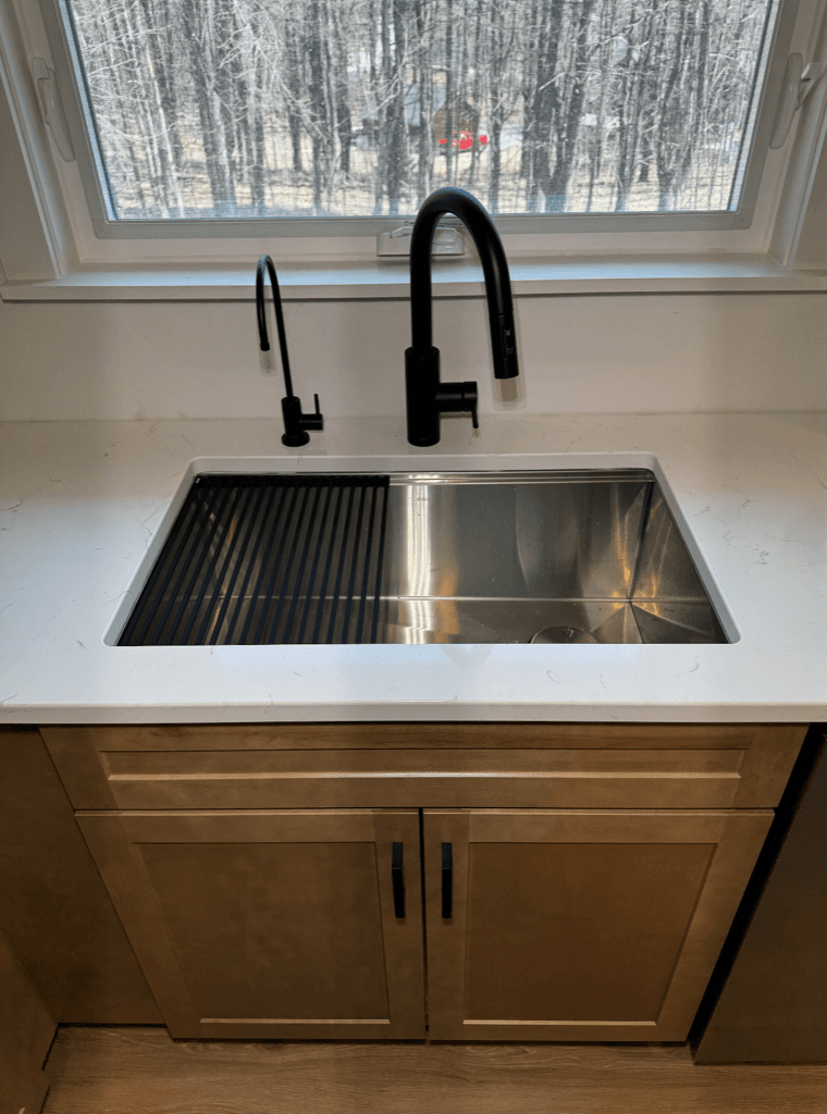 Kitchen sink and faucet installation by RJC Plumbing