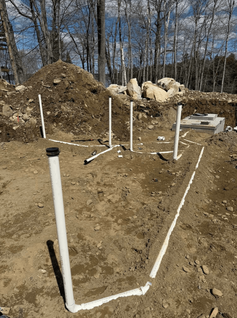 New construction plumbing rough-in by RJC Plumbing
