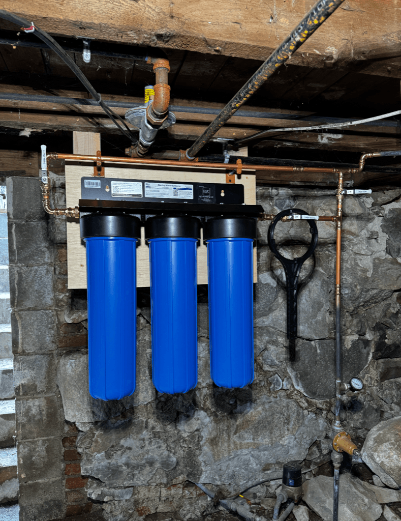 Water filtration system installed by RJC Plumbing